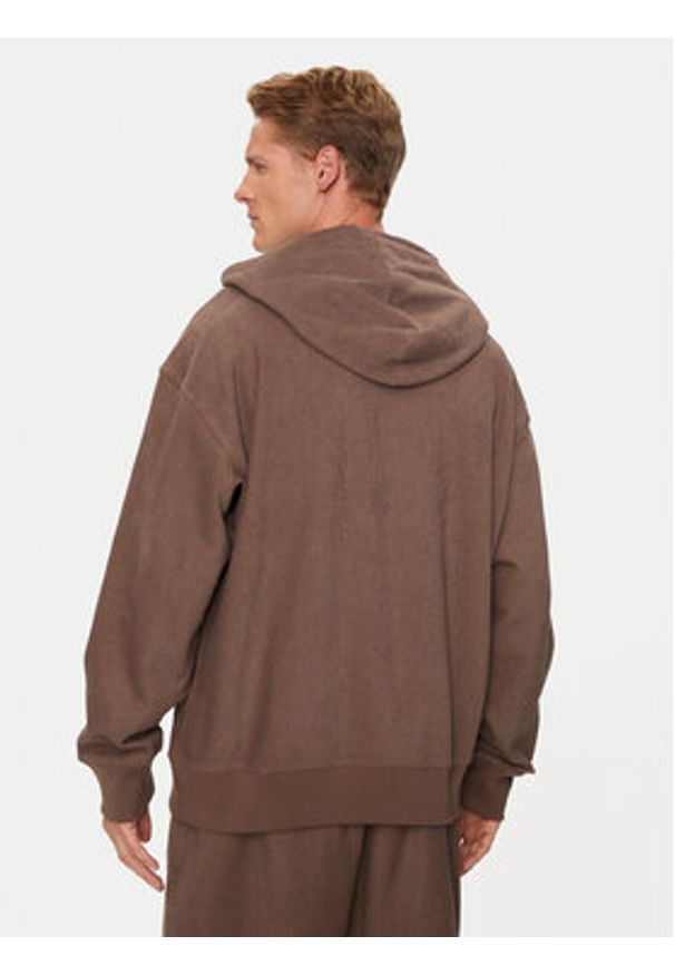 Adidas - adidas Bluza Elevated ALL SZN Terry Loop IY6578 Brązowy Loose Fit. Kolor: brązowy. Materiał: bawełna