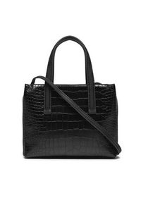 Calvin Klein Torebka Ck Must Mini Tote_Croco K60K612163 Czarny. Kolor: czarny. Materiał: skórzane