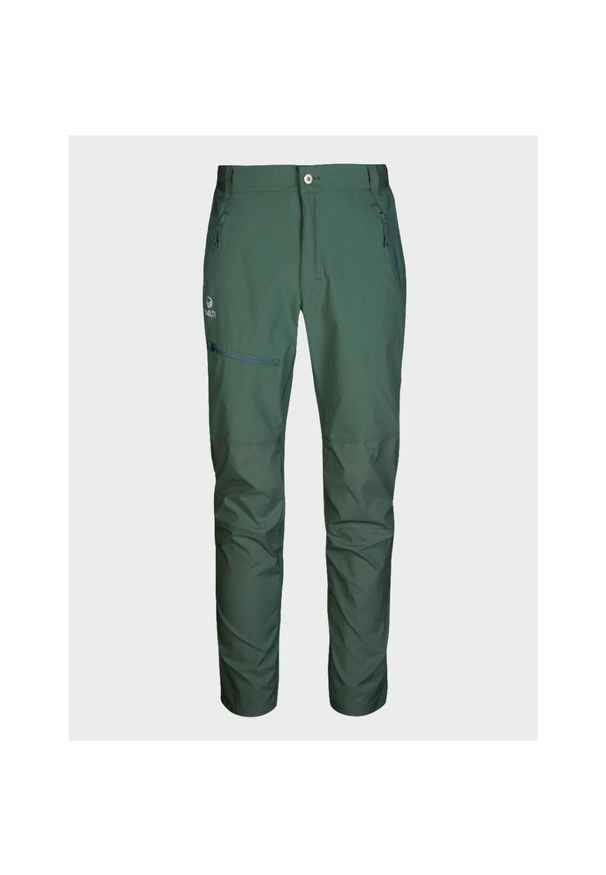 Spodnie trekkingowe męskie Halti Pallas X-Stretch Lite. Kolor: zielony. Sport: turystyka piesza