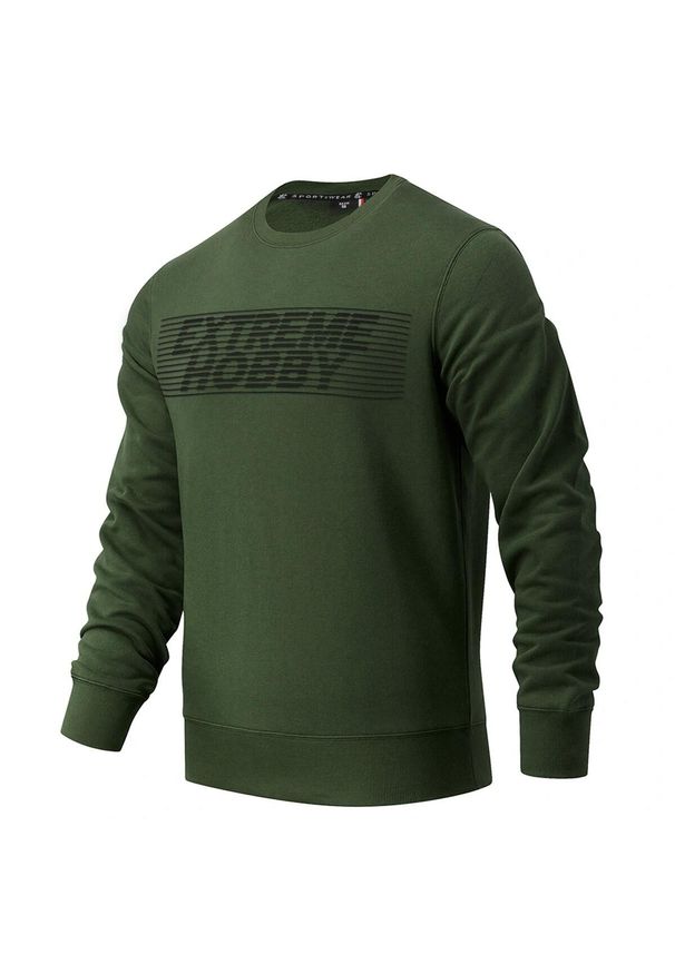 EXTREME HOBBY - Bluza sportowa męska Extreme Hobby Hidden. Kolor: brązowy. Materiał: bawełna