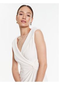 Lauren Ralph Lauren Sukienka wieczorowa 253863940001 Écru Slim Fit. Materiał: syntetyk. Styl: wizytowy #5
