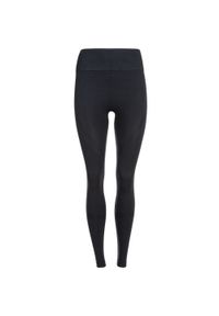ENDURANCE - Legginsy do jogi Athlecia Nagar Seamless. Kolor: czarny. Materiał: poliester, nylon. Sport: joga i pilates