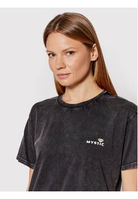 Mystic T-Shirt Boundless 35105.220350 Czarny Regular Fit. Kolor: czarny. Materiał: bawełna