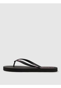 4f - 4F Japonki damskie - czarne 41. Okazja: na co dzień, do domu, na plażę, na spacer. Kolor: czarny. Materiał: guma. Wzór: paski. Styl: casual #1