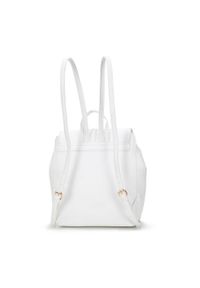 Wittchen - Damski plecak z plecionką na klapie. Kolor: biały. Materiał: skóra ekologiczna. Wzór: aplikacja. Styl: casual, boho #5