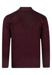 Devir - Kardigan, Bordowy Sweter Wełniany Zapinany na Guziki, Elegancki, Męski -DEVIR. Okazja: na co dzień. Kolor: czerwony. Materiał: akryl, wełna. Styl: elegancki #2