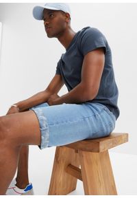 bonprix - Bermudy dżinsowe ze stretchem Regular Fit. Kolor: niebieski #2