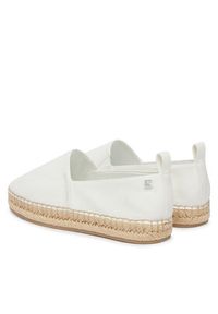 Calvin Klein Espadryle Oblique Espadrille Canvas HW0HW02931 Biały. Kolor: biały. Materiał: materiał #2