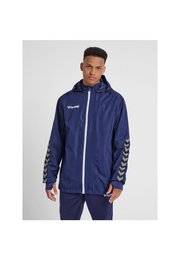 Kurtka Hummel Authenctic All-Weather. Kolor: niebieski. Sport: outdoor