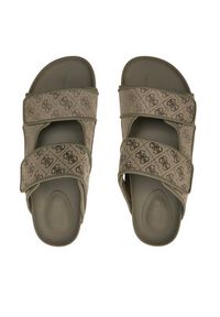 Guess Klapki Igea II Jqd 4g FMGIGJ FAL03 Khaki. Kolor: brązowy. Materiał: materiał #4