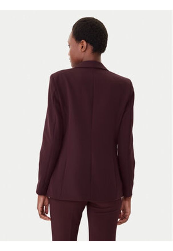 Maryley Marynarka 25IB187/M06/43BU Bordowy Regular Fit. Kolor: czerwony. Materiał: syntetyk