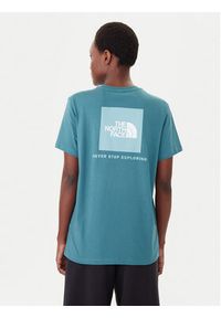 The North Face T-Shirt Redbox NF0A87NK Niebieski Relaxed Fit. Kolor: niebieski. Materiał: bawełna #8