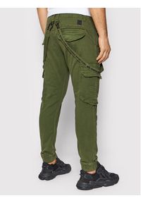 Alpha Industries Spodnie materiałowe Utility 128202 Zielony Slim Fit. Kolor: zielony. Materiał: bawełna, materiał #4