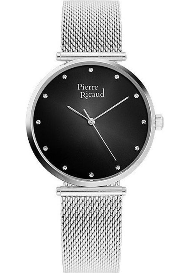 Zegarek Pierre Ricaud Zegarek damski Pierre Ricaud P22035.5144Q CYRKONIE srebrny. Kolor: srebrny