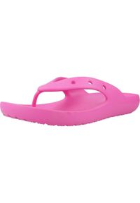Klapki Crocs Model Classic Flip V2 Kolor Rose. Kolor: różowy. Materiał: syntetyk, materiał. Styl: sportowy