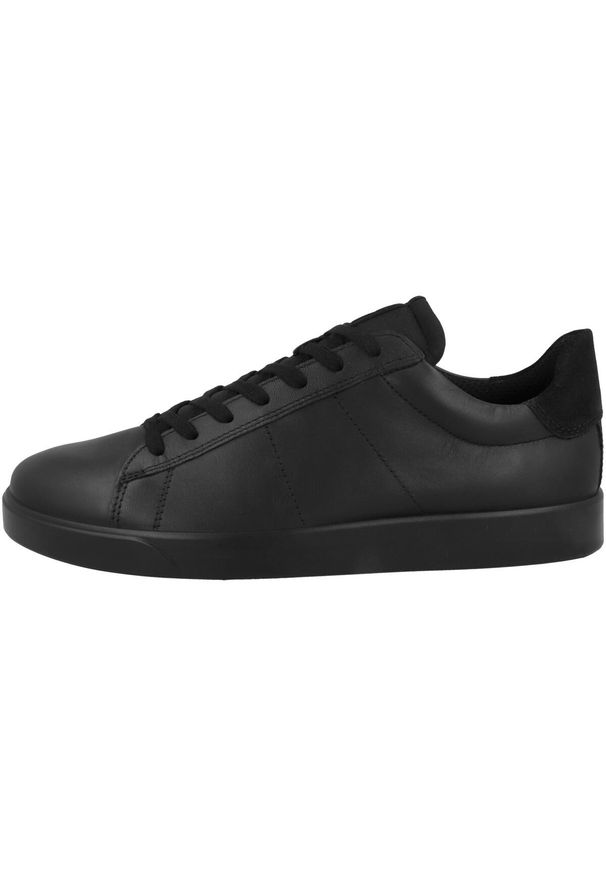 ecco - Buty do chodzenia męskie Ecco 052 Street Lite. Zapięcie: sznurówki. Kolor: czarny. Materiał: materiał, skóra, syntetyk, guma. Szerokość cholewki: normalna. Sport: turystyka piesza