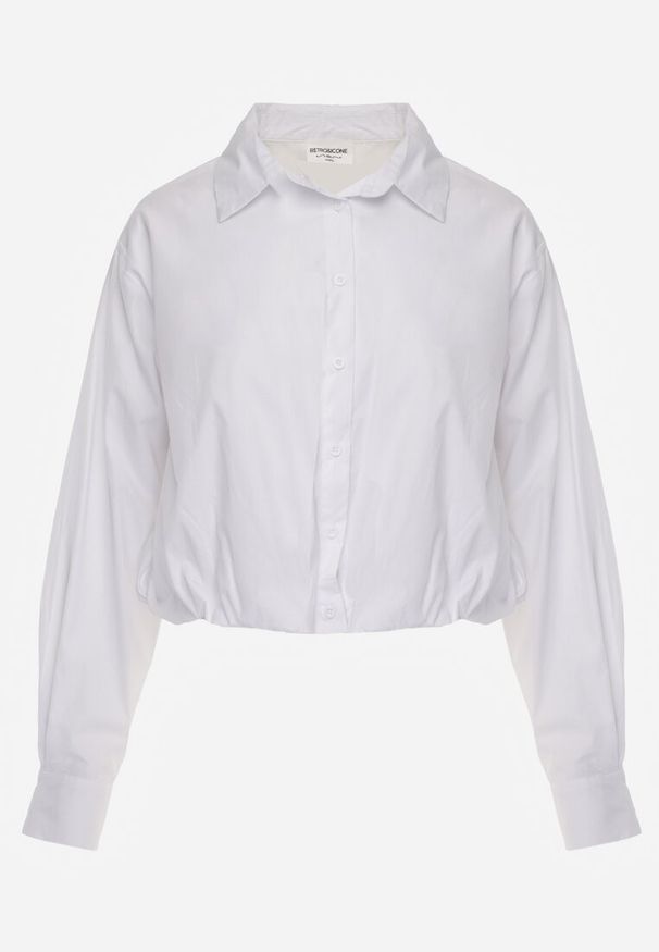 Renee - Biała Koszula z Bawełny w Stylu Balloon Oversize Arlelia. Okazja: na co dzień. Typ kołnierza: kołnierzyk klasyczny. Kolor: biały. Materiał: bawełna. Styl: casual, klasyczny, elegancki