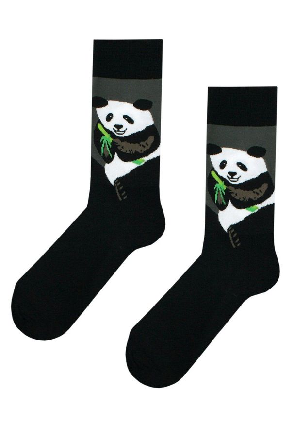 His Story - Tematyczne Skarpetki Bawełniane - Panda z Bambusem. Materiał: elastan, bawełna, poliamid