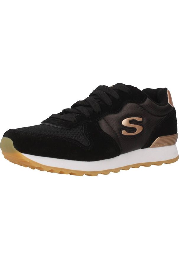 skechers - Buty do chodzenia damskie Skechers 111BLK. Zapięcie: sznurówki. Kolor: czarny. Materiał: materiał, tkanina. Szerokość cholewki: normalna. Sport: turystyka piesza