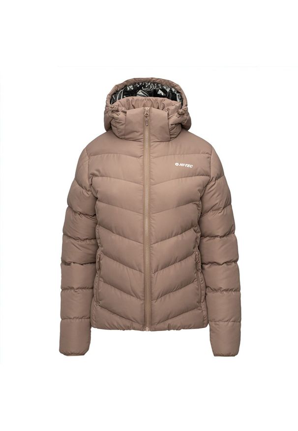 Hi-tec - Kurtka pikowana damska zimowa Hi-Tec Lady Varmi - beżowa, Rozmiar S. Kolor: beżowy. Materiał: tkanina, poliester, syntetyk, materiał. Sezon: zima. Sport: turystyka piesza