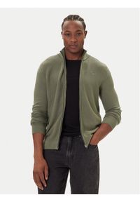 Mustang Kardigan Escondido 1016847 Zielony Regular Fit. Kolor: zielony. Materiał: bawełna