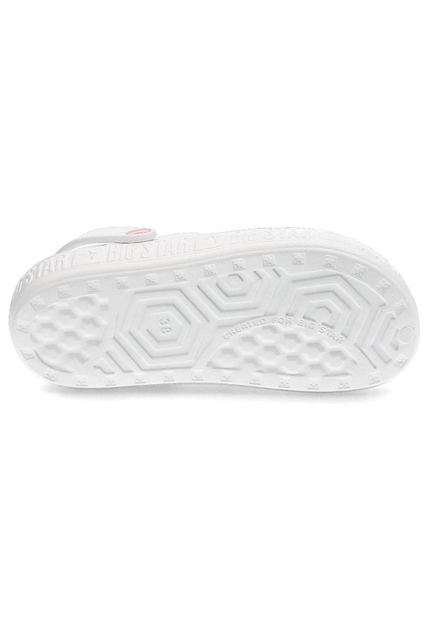Big-Star - Białe Klapki Big Star Wodoodporne Buty Damskie. Okazja: na plażę, na co dzień. Kolor: biały. Sezon: lato. Styl: casual, sportowy