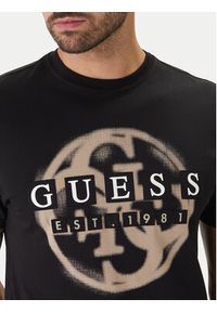Guess T-Shirt M6GI09 K2989 Czarny Regular Fit. Kolor: czarny. Materiał: bawełna #4