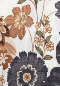 Born2be - Granatowa Wiskozowa Bluzka w Kwiaty Talina. Okazja: na co dzień. Kolor: niebieski. Materiał: wiskoza. Wzór: kwiaty. Styl: elegancki, klasyczny, casual #3