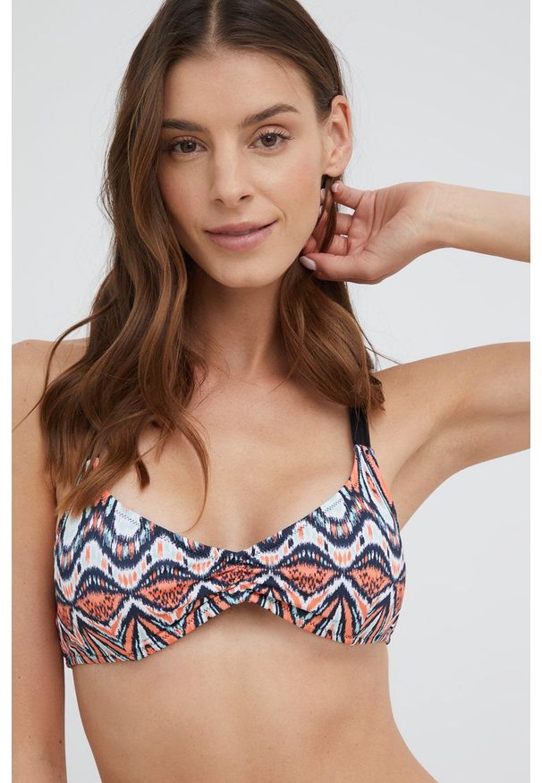 Pepe Jeans biustonosz kąpielowy NALA TOP lekko usztywniona miseczka. Materiał: dzianina