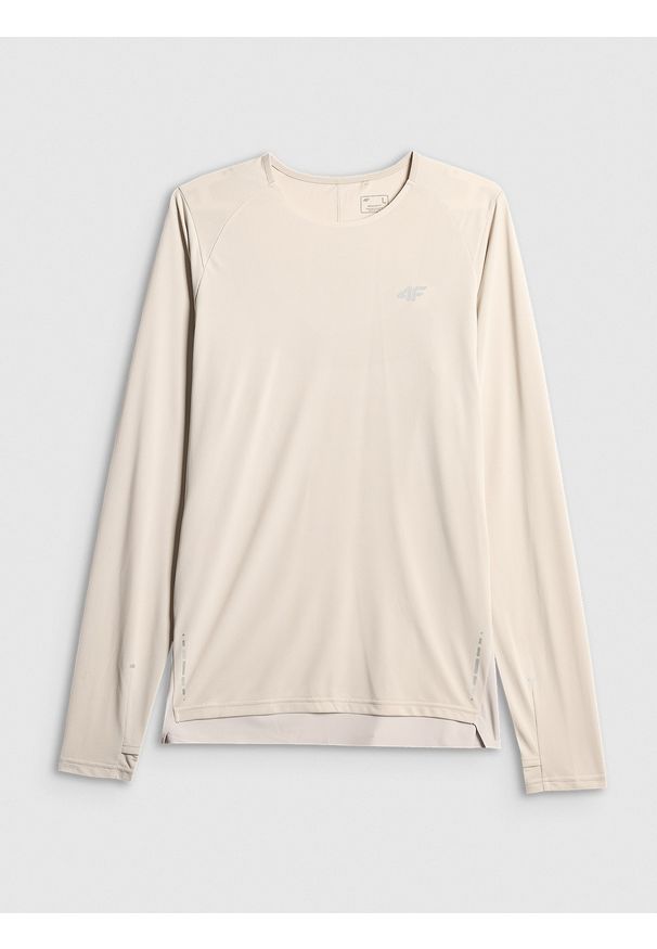 4f - 4F Longsleeve do biegania szybkoschnący męski - szary XL. Kolor: szary. Materiał: włókno, materiał. Długość rękawa: długi rękaw. Długość: długie. Sport: fitness, bieganie