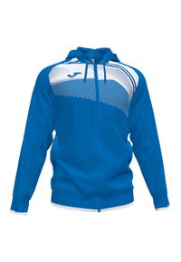Kurtka do piłki nożnej męska Joma Supernova II z kapturem. Typ kołnierza: kaptur. Kolor: wielokolorowy, niebieski, biały. Sport: piłka nożna #1