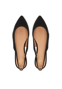 Love Moschino - LOVE MOSCHINO Baleriny JA11021G1NIM000036 Czarny. Kolor: czarny. Materiał: materiał #7