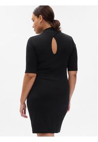 GAP - Gap Sukienka dzianinowa 792860-01 Czarny Slim Fit. Kolor: czarny. Materiał: bawełna #5