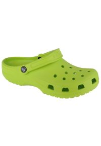 Klapki Crocs Classic Clog 10001-3UH zielone. Kolor: zielony. Materiał: materiał, tworzywo sztuczne, guma #1
