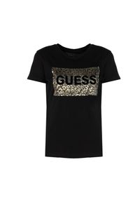 Guess T-Shirt "Jonette" | Q2RI03KAK91 | Kobieta | Czarny. Kolor: czarny. Materiał: bawełna. Wzór: nadruk. Styl: klasyczny, elegancki #1