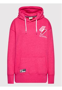 Superdry Bluza Code W2011263A Różowy Regular Fit. Kolor: różowy. Materiał: bawełna #4