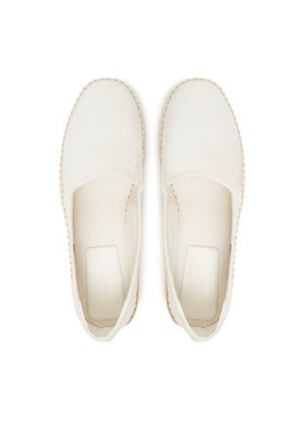 Calvin Klein Espadryle Espadrille Cv Logo HM0HM01808 Biały. Kolor: biały. Materiał: materiał