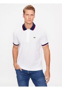 Lacoste Polo PH3461 Biały Regular Fit. Typ kołnierza: polo. Kolor: biały. Materiał: bawełna