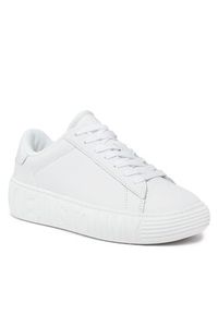 Tommy Jeans Sneakersy Tjw Leather Cupsole Ess EN0EN02507 Biały. Kolor: biały. Materiał: skóra #4