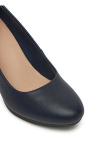Clarks Czółenka Ambyr Joy 261626674 Granatowy. Kolor: niebieski. Materiał: skóra #4