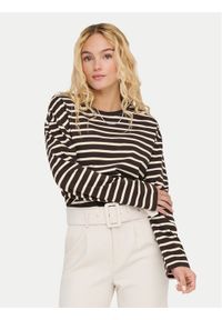 only - ONLY Bluzka New Soph 15337134 Brązowy Regular Fit. Kolor: brązowy. Materiał: bawełna #1