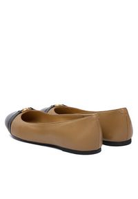 MICHAEL Michael Kors Baleriny Mandy Flat 40F5MAFP1A Beżowy. Kolor: beżowy. Materiał: skóra #6