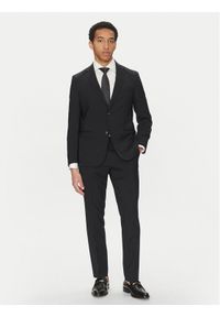 BOSS Garnitur C-Huge 50540579 Granatowy Slim Fit. Kolor: niebieski. Materiał: wełna