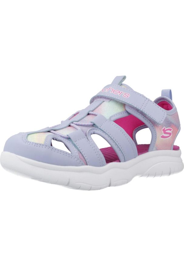 skechers - Sandały Skechers Model Flex Splash Kolor Fioletowy. Kolor: fioletowy. Materiał: syntetyk, tkanina. Sezon: lato