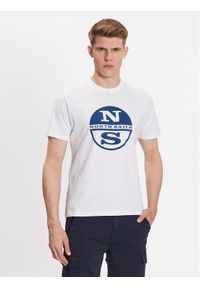 North Sails T-Shirt 692837 Biały Regular Fit. Kolor: biały. Materiał: bawełna