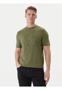 Karl Lagerfeld - KARL LAGERFELD T-Shirt 755036 562221 Zielony Loose Fit. Typ kołnierza: dekolt w karo. Kolor: zielony. Materiał: bawełna #1