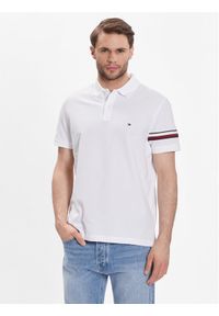 TOMMY HILFIGER - Polo Tommy Hilfiger. Typ kołnierza: polo. Kolor: biały #1