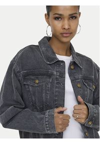 only - ONLY Kurtka jeansowa Harper 15363548 Czarny Regular Fit. Kolor: czarny. Materiał: bawełna #2