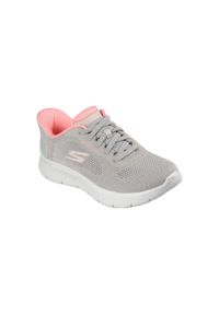 skechers - Buty SKECHERS GO WALK FLEX SAFIYA Beżowy. Kolor: beżowy, wielokolorowy, różowy. Materiał: tkanina #1