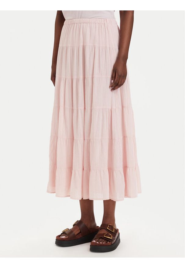 only - ONLY Spódnica maxi Kelly 15374229 Różowy jasny A-Line Fit. Kolor: różowy. Materiał: bawełna